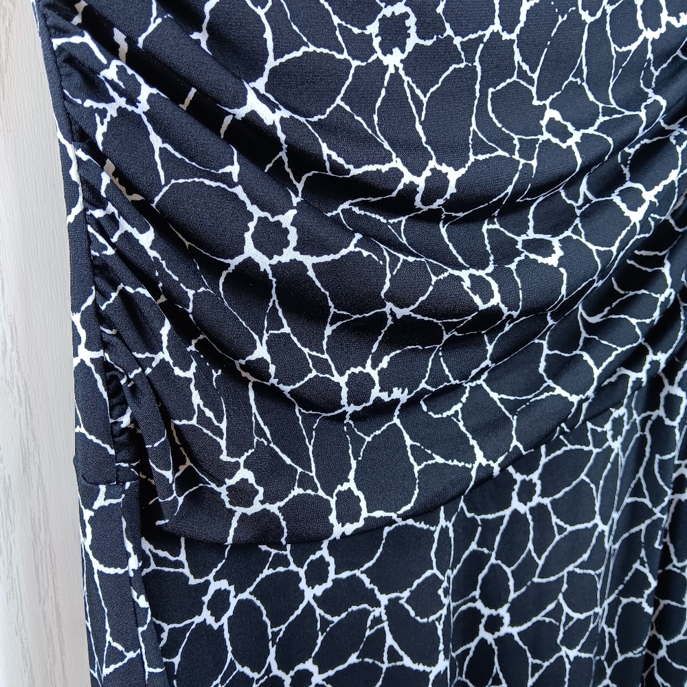 Enfocus Studio Black and White Floral Dress Size 4 Madi Sleeveless business - Picture 5 of 10